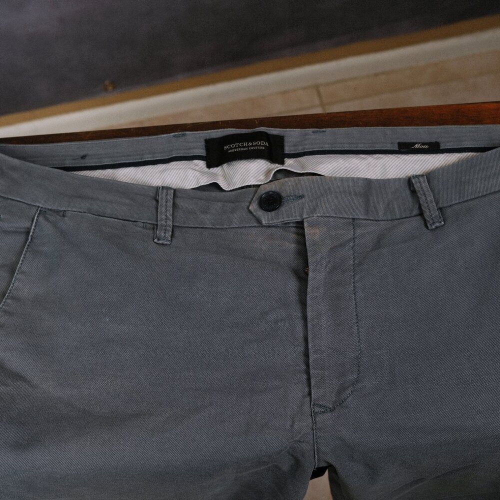 Scotch & Soda Mott Light Blue Chino Pants, 36x30